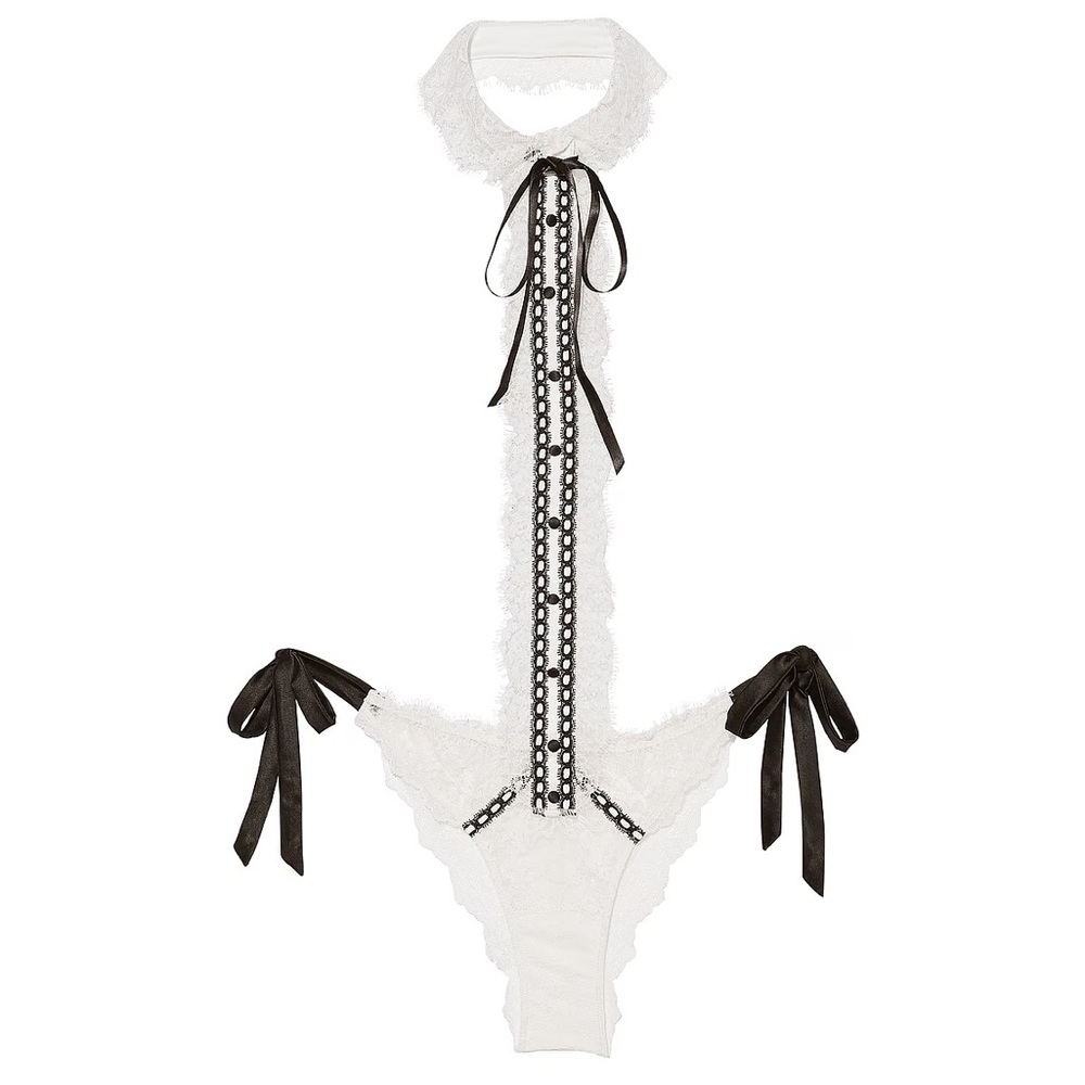 Victoria’s Secret lace tuxedo teddy